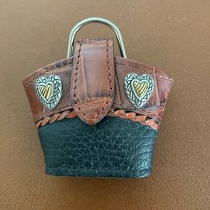 Brighton pocket watch inside a cute mini handbag. Just needs a battery